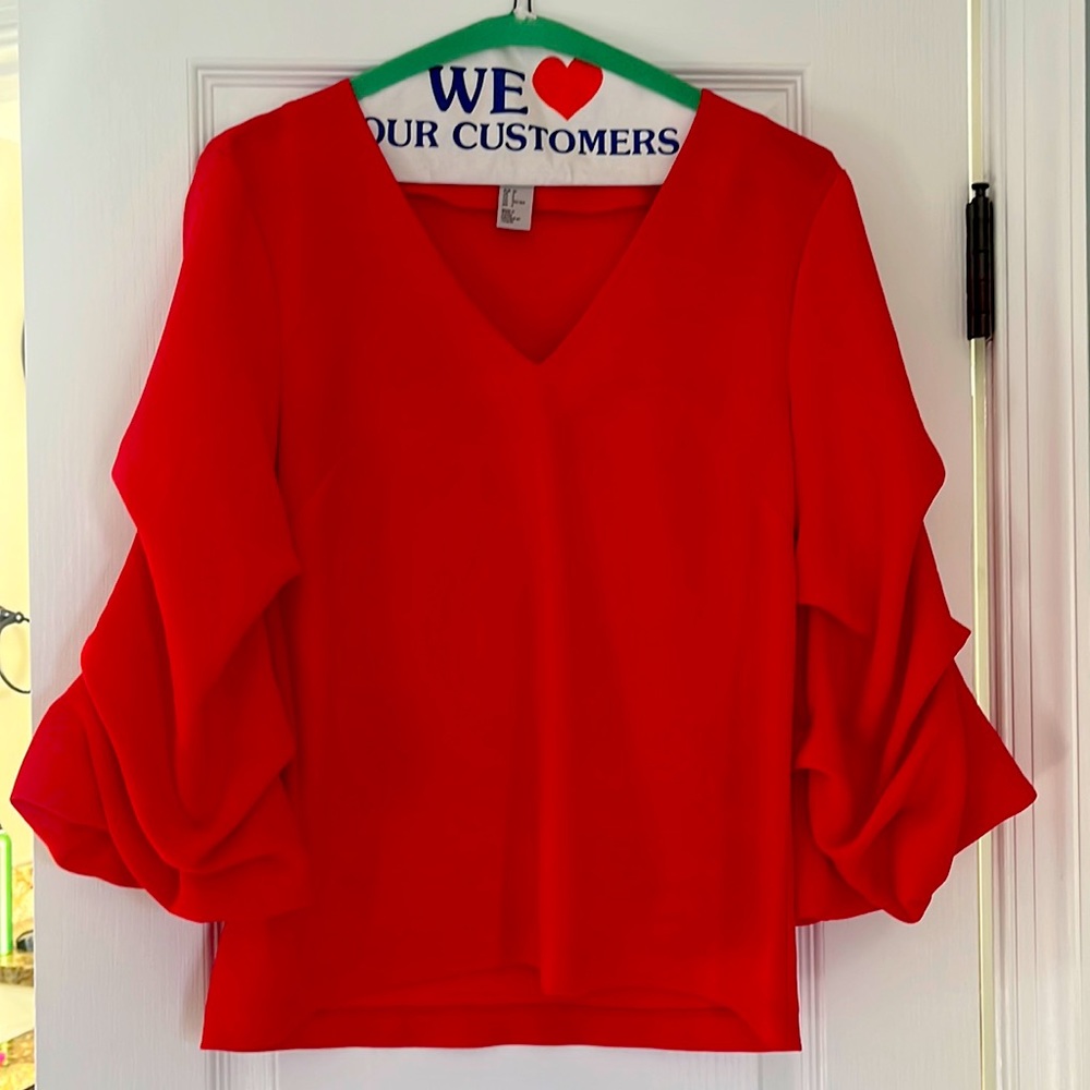 Cherry red H&M top. Size 2.